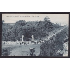 JARDIN BOTANICO PALERMO ANTIGUA TARJETA POSTAL